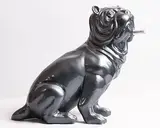 Alain Salomon, Chien Gris, resin sculpture - number 3 from an edition of 8