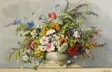 Maurice Décamps, Profusion of Summer Flowers, oil on canvas