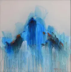 Gert van Maanen, Drizzling Seascape, 2003, mixed media on acrylic sheet