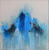 Gert van Maanen, Drizzling Seascape, 2003, mixed media on acrylic sheet