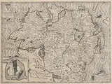 John Speed, Province of Ulster, with inset of Enis Kelling Fort on Lough Farne