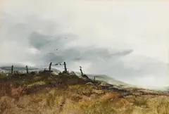 Phyllis del Vechio, Crow's Council, watercolour