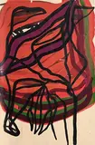 Nora van den Berg, Abstract IV, 2016, oil on paper
