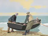 John Skelton Snr, Ballinskelligs Bay, Kerry, oil on canvas board