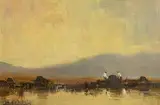 Stacking Peat by Norman J. McCaig, oil on board, offered May 2018
