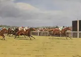 Isaac Cullin, Doncaster Cup, 1914, watercolour