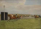 Isaac Cullin, Jockey Club Stakes, 1912, watercolour