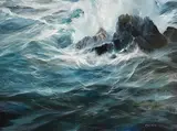 Carol Cronin, Seascape, oil on canvas