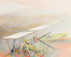 Zenda Williams, Passing Through, oil and graphite on linen canvas