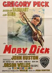 Alfredo Capitani, Moby Dick, original 1956 Italian poster