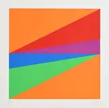Bill Max, Geometric Composition, 1973, silk screen - number 6 from an edtion of 200