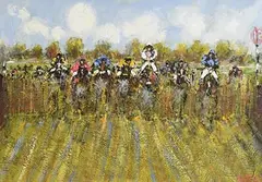 Des Murrie, Over the Last, oil on board