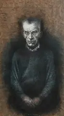 Samuel Beckett by Donal O'Sullivan, pastel on paper, sold May 2018