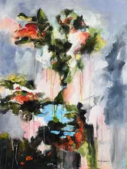 Marian Campbell, Rock Pool, 2017, oil on canvas