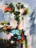 Marian Campbell, Rock Pool, 2017, oil on canvas