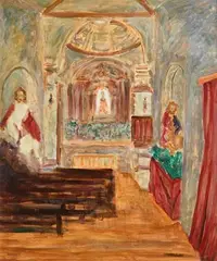 Pierce Hackett, St John of God, Malaga, oil on canvas board