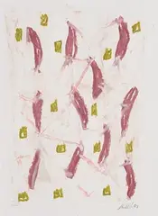 Untitled by John Noel Smith, oil on paper, sold May 2018