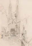 Walter Osborne, A Street in Antwerp