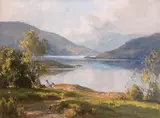Lough Conn by Frank McKelvey, oil on canvas, sold Apr 2018
