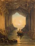Andrew Nicholl, Fingal's Cave, Isle of Staffa, Scotland, watercolour