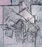 Nevill Johnson, Ordained Enigma, 1992, acrylic on board