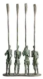 Four Oarsmen by John Behan, unique bronze, sold Apr 2018
