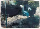 Night Walkers by Donald Teskey, 1998, oil on paper, offered Apr 2018