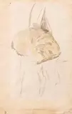 Gwen John Welsh, Sleeping Tabby (1905-8), watercolour and pencil on paper