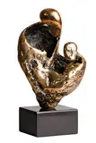 Mother and Child by Stella Shawzin South African, bronze on stone base - number 1 from an edition of 6, sold Apr 2018