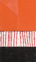 Unidentified Field Painting No.48 by John Noel Smith, 2004, oil on canvas - diptych, sold Apr 2018