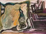 Boats by the Shore by Evie Hone, gouache, sold Apr 2018