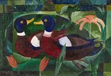 Basil Rakoczi, Canards, oil on canvas