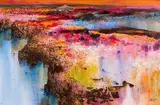 Kenneth Webb, Red Bog in Winter, oil on canvas