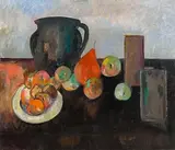 Peter Collis, Still Life on Tabletop, oil on canvas