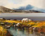 Kenneth Webb, Connemara Pony, oil on canvas
