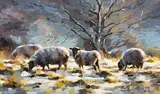 Mark O'Neill, A Heavy Frost, 2018, oil on board