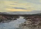 Connemara Evening by Percy French, watercolour, sold Mar 2018
