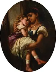 William Crawford, Two Life Friends, oil on canvas