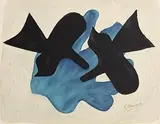 Georges Braque, Two Black Birds, Pelias and Melee, lithograph published by Armand and Georges Israel