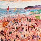 Lamorna Cove by Simeon Stafford, oil on canvas, sold Mar 2018