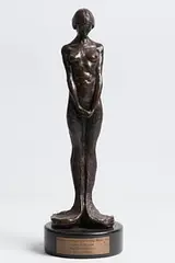 The Society of West End Theatre Awards by Tom Merrifield, 1983, bronze on marble base, sold Mar 2018