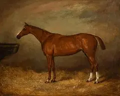 Portrait of Floating Feather by Frank Patten, oil on canvas, sold Mar 2018