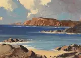 Coastal Scene by George K. Gillespie, oil on canvas board, sold Mar 2018