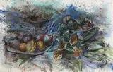 John Keating, Still Life - Fruit and Lilies