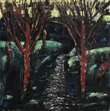 Philip Ryan, Two Trees, 2015, oil on canvas