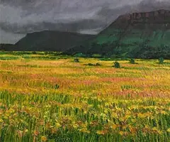 Catherine McWilliams, Distant Ben Wiskin with Meadow, 1999, oil on canvas