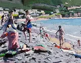 Stephen Cullen, Glenbeigh Beach, oil on canvas board