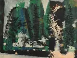 David Crone, Garden, 2009, mixed media on paper