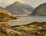 Dou Lough, Co Mayo by Maurice Canning Wilks, oil on canvas, sold Mar 2018
