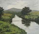 Fergal Nally, Near Achill Sound, oil on canvas